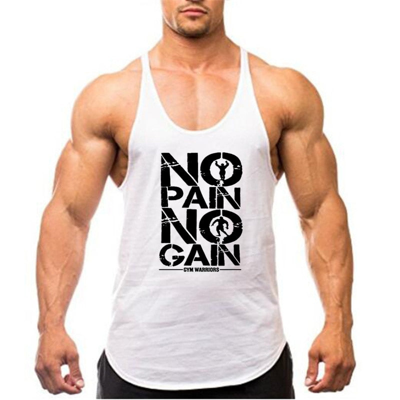 Y Back Gym Printed Shirt